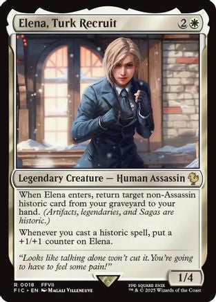 Elena, Turk Recruit (FIC-018) [Commander: FINAL FANTASY] MTG Single Wizards of the Coast