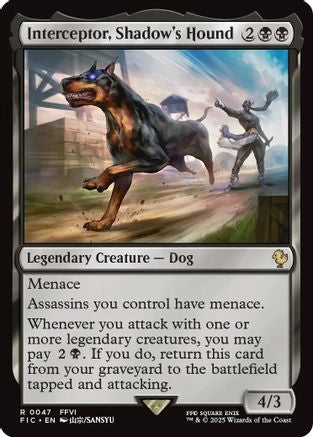 Interceptor, Shadow's Hound (FIC-047) [Commander: FINAL FANTASY] MTG Single Wizards of the Coast