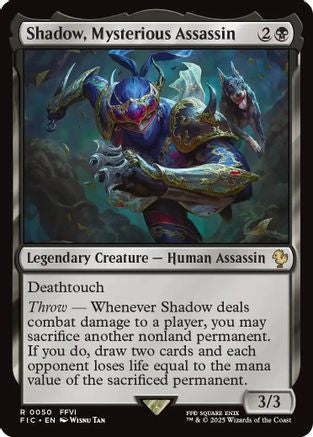 Shadow, Mysterious Assassin (FIC-050) [Commander: FINAL FANTASY] MTG Single Wizards of the Coast