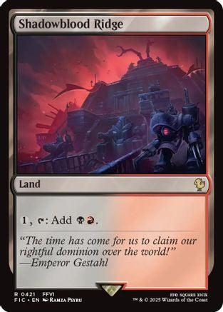 Shadowblood Ridge (FIC-421) [Commander: FINAL FANTASY] MTG Single Wizards of the Coast