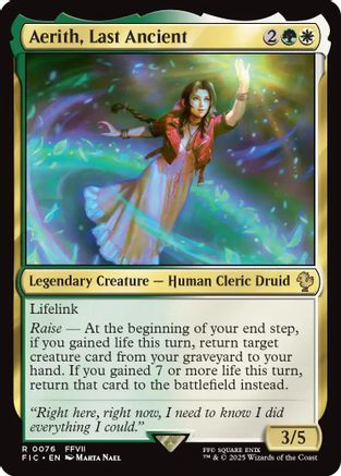 Aerith, Last Ancient (FIC-076) [Commander: FINAL FANTASY] MTG Single Wizards of the Coast