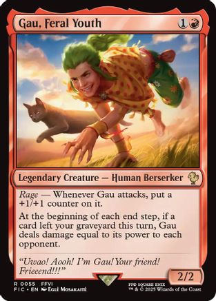 Gau, Feral Youth (FIC-055) [Commander: FINAL FANTASY] MTG Single Wizards of the Coast