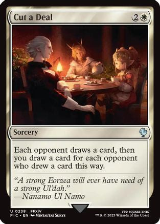 Cut a Deal (FIC-238) [Commander: FINAL FANTASY] MTG Single Wizards of the Coast