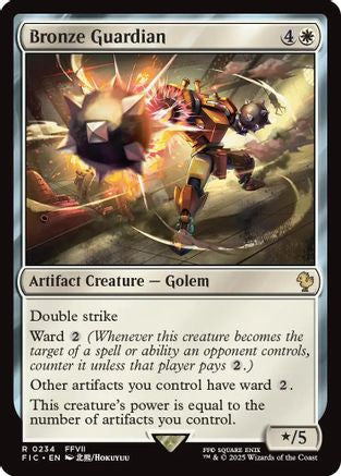 Bronze Guardian (FIC-234) [Commander: FINAL FANTASY] MTG Single Wizards of the Coast