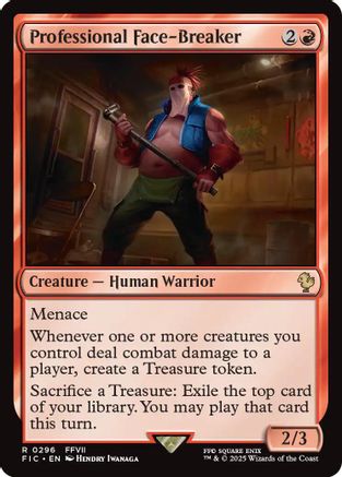 Professional Face-Breaker (FIC-296) [Commander: FINAL FANTASY] MTG Single Wizards of the Coast