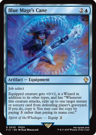 Blue Mage's Cane (FIC-035) [Commander: FINAL FANTASY] MTG Single Wizards of the Coast