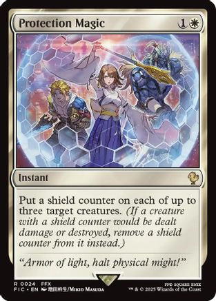 Protection Magic (FIC-024) [Commander: FINAL FANTASY] MTG Single Wizards of the Coast