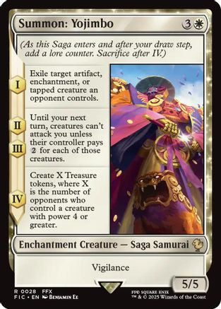Summon: Yojimbo (FIC-028) [Commander: FINAL FANTASY] MTG Single Wizards of the Coast