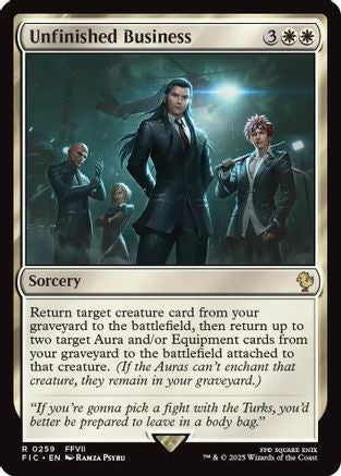 Unfinished Business (FIC-259) [Commander: FINAL FANTASY] MTG Single Wizards of the Coast