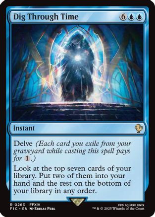Dig Through Time (FIC-263) [Commander: FINAL FANTASY] MTG Single Wizards of the Coast