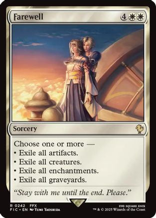 Farewell (FIC-242) [Commander: FINAL FANTASY] MTG Single Wizards of the Coast