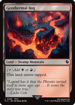 Geothermal Bog (FIC-399) [Commander: FINAL FANTASY] MTG Single Wizards of the Coast
