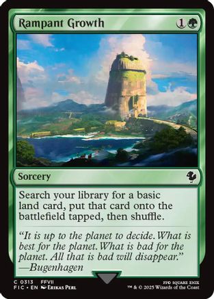 Rampant Growth (FIC-313) [Commander: FINAL FANTASY] MTG Single Wizards of the Coast
