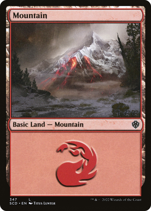 Mountain (347) (SCD-347) [Starter Commander Decks] MTG Single Wizards of the Coast