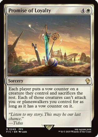 Promise of Loyalty (FIC-249) [Commander: FINAL FANTASY] MTG Single Wizards of the Coast