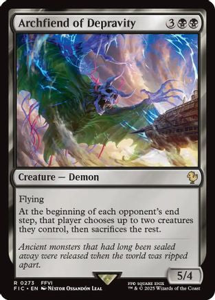 Archfiend of Depravity (FIC-273) [Commander: FINAL FANTASY] MTG Single Wizards of the Coast