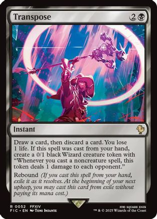 Transpose (FIC-052) [Commander: FINAL FANTASY] MTG Single Wizards of the Coast