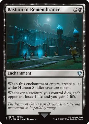 Bastion of Remembrance (FIC-274) [Commander: FINAL FANTASY] MTG Single Wizards of the Coast