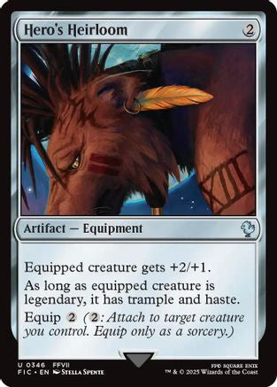 Hero's Heirloom (FIC-346) [Commander: FINAL FANTASY] MTG Single Wizards of the Coast