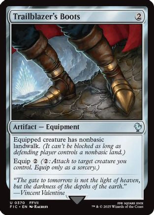 Trailblazer's Boots (FIC-370) [Commander: FINAL FANTASY] MTG Single Wizards of the Coast