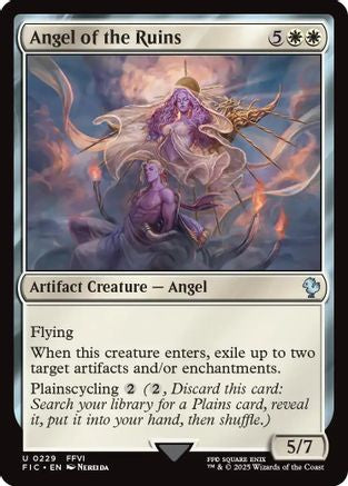 Angel of the Ruins (FIC-229) [Commander: FINAL FANTASY] MTG Single Wizards of the Coast