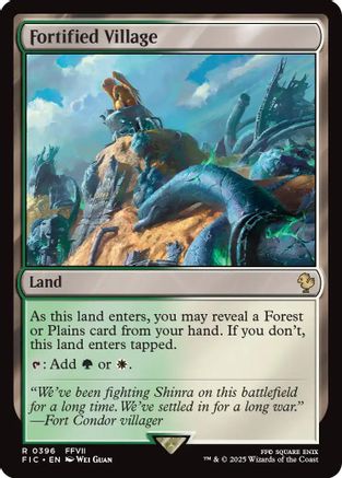 Fortified Village (FIC-396) [Commander: FINAL FANTASY] MTG Single Wizards of the Coast