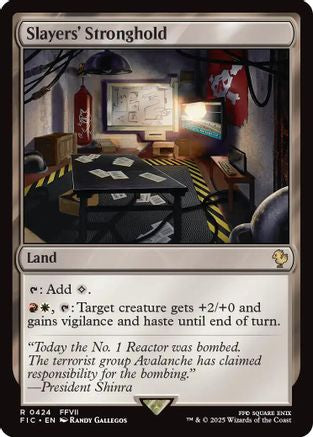 Slayers' Stronghold (FIC-424) [Commander: FINAL FANTASY] MTG Single Wizards of the Coast