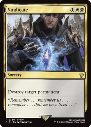 Vindicate (FIC-330) [Commander: FINAL FANTASY] MTG Single Wizards of the Coast