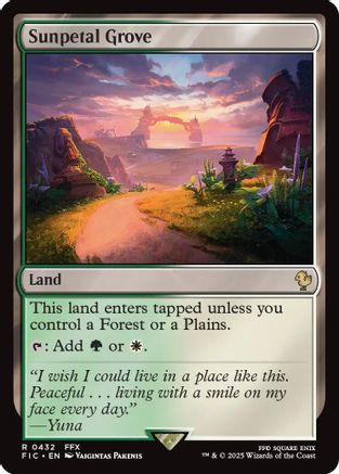 Sunpetal Grove (FIC-432) [Commander: FINAL FANTASY] MTG Single Wizards of the Coast
