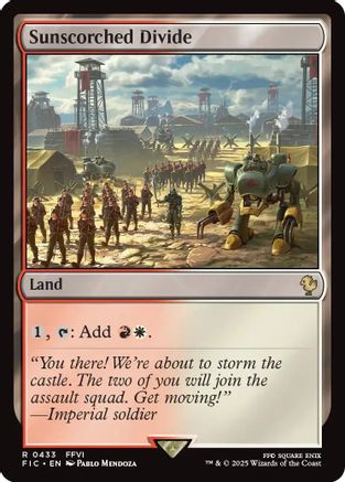 Sunscorched Divide (FIC-433) [Commander: FINAL FANTASY] MTG Single Wizards of the Coast