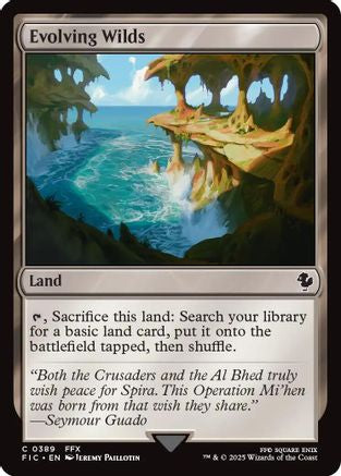 Evolving Wilds (FIC-389) [Commander: FINAL FANTASY] MTG Single Wizards of the Coast
