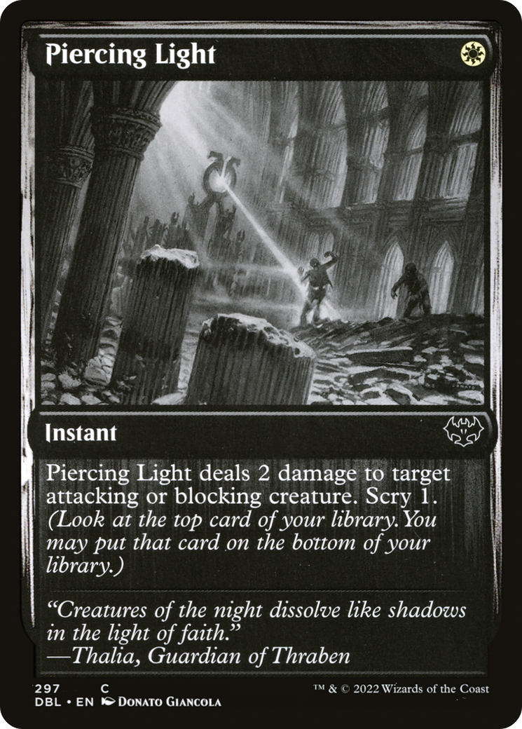 Piercing Light (DBL-297) [Innistrad: Double Feature] Foil MTG Single Wizards of the Coast