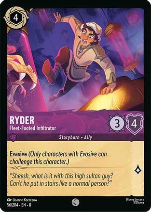 Ryder - Fleet-Footed Infiltrator (56/204) [Reign of Jafar] Lorcana Single Disney