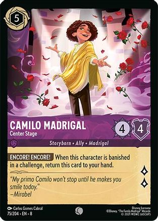 Camilo Madrigal - Center Stage (75/204) [Reign of Jafar] Lorcana Single Disney