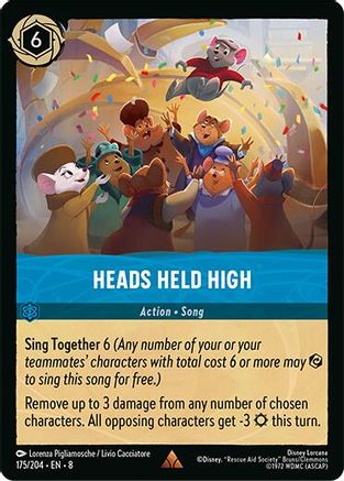 Heads Held High (175/204) [Reign of Jafar] Lorcana Single Disney