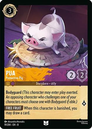 Pua - Protective Pig (19/204) [Reign of Jafar] Lorcana Single Disney