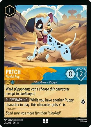 Patch - Playful Pup (25/204) [Reign of Jafar] Lorcana Single Disney