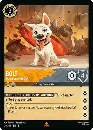 Bolt - Down but Not Out (29/204) [Reign of Jafar] Lorcana Single Disney