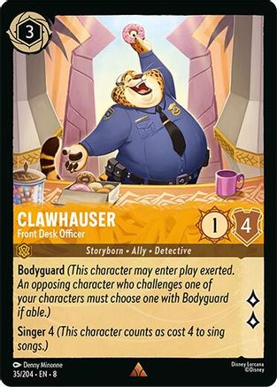 Clawhauser - Front Desk Officer (35/204) [Reign of Jafar] Cold Foil Lorcana Single Disney