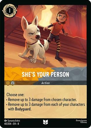 She's Your Person (40/204) [Reign of Jafar] Lorcana Single Disney