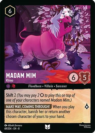 Madam Mim - Rhino (69/204) [Reign of Jafar] Cold Foil Lorcana Single Disney