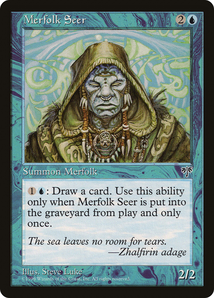 Merfolk Seer (MIR-076) [Mirage] MTG Single Wizards of the Coast