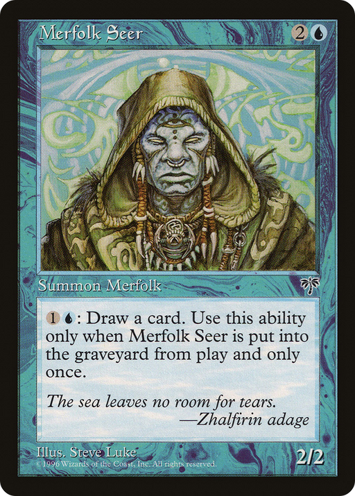 Merfolk Seer (MIR-076) [Mirage] MTG Single Wizards of the Coast
