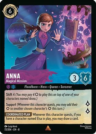 Anna - Magical Mission (72/204) [Reign of Jafar] Cold Foil Lorcana Single Disney