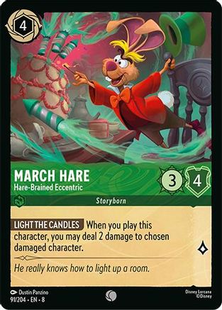 March Hare - Hare-Brained Eccentric (91/204) [Reign of Jafar] Cold Foil Lorcana Single Disney