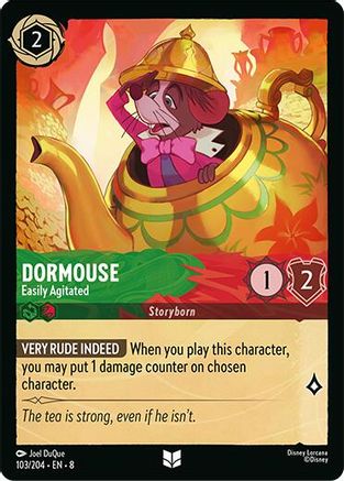 Dormouse - Easily Agitated (103/204) [Reign of Jafar] Lorcana Single Disney