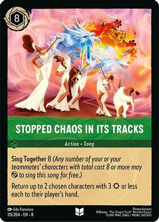Stopped Chaos in Its tracks (115/204) [Reign of Jafar] Lorcana Single Disney