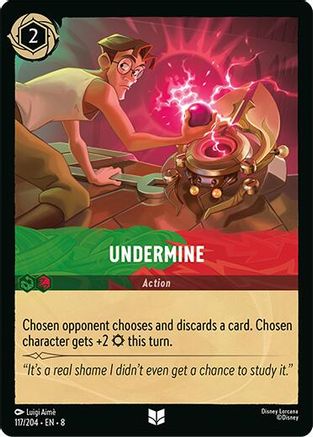 Undermine (117/204) [Reign of Jafar] Cold Foil Lorcana Single Disney
