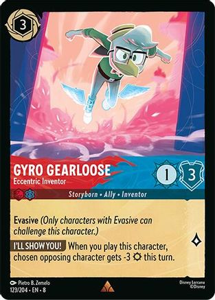 Gyro Gearloose - Eccentric Inventor (123/204) [Reign of Jafar] Cold Foil Lorcana Single Disney
