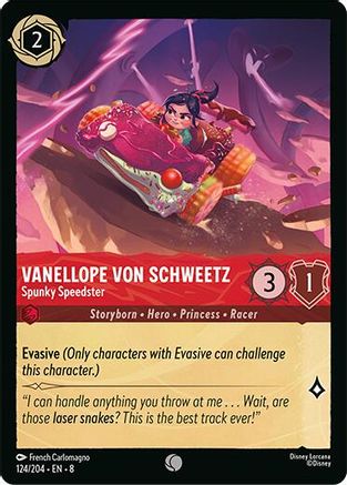 Vanellope Von Schweetz - Spunky Speedster (124/204) [Reign of Jafar] Cold Foil Lorcana Single Disney